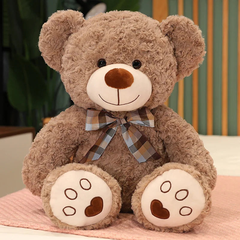 35/50/60CM Cute Classic Teddy Bear Plush Toys Kawaii Bow Tie Bear Plushie Pillow Stuffed Soft Dolls for Kids Girls  Lover Gifts