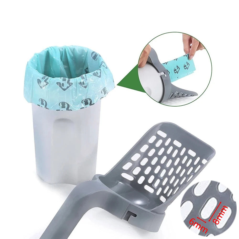 Cat Litter Shovel Self Cleaning Cat Litter Scoop Poop Filter Clean Toilet Garbage Picker Cat Litter Box for Sandbox Cat Supplies