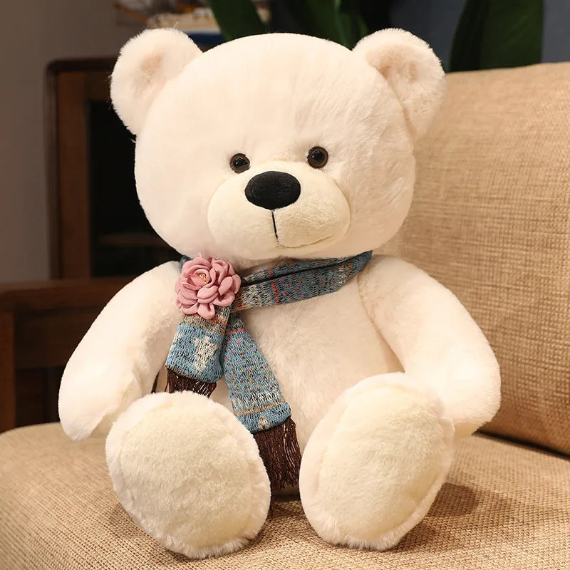 35/50/60CM Cute Classic Teddy Bear Plush Toys Kawaii Bow Tie Bear Plushie Pillow Stuffed Soft Dolls for Kids Girls  Lover Gifts