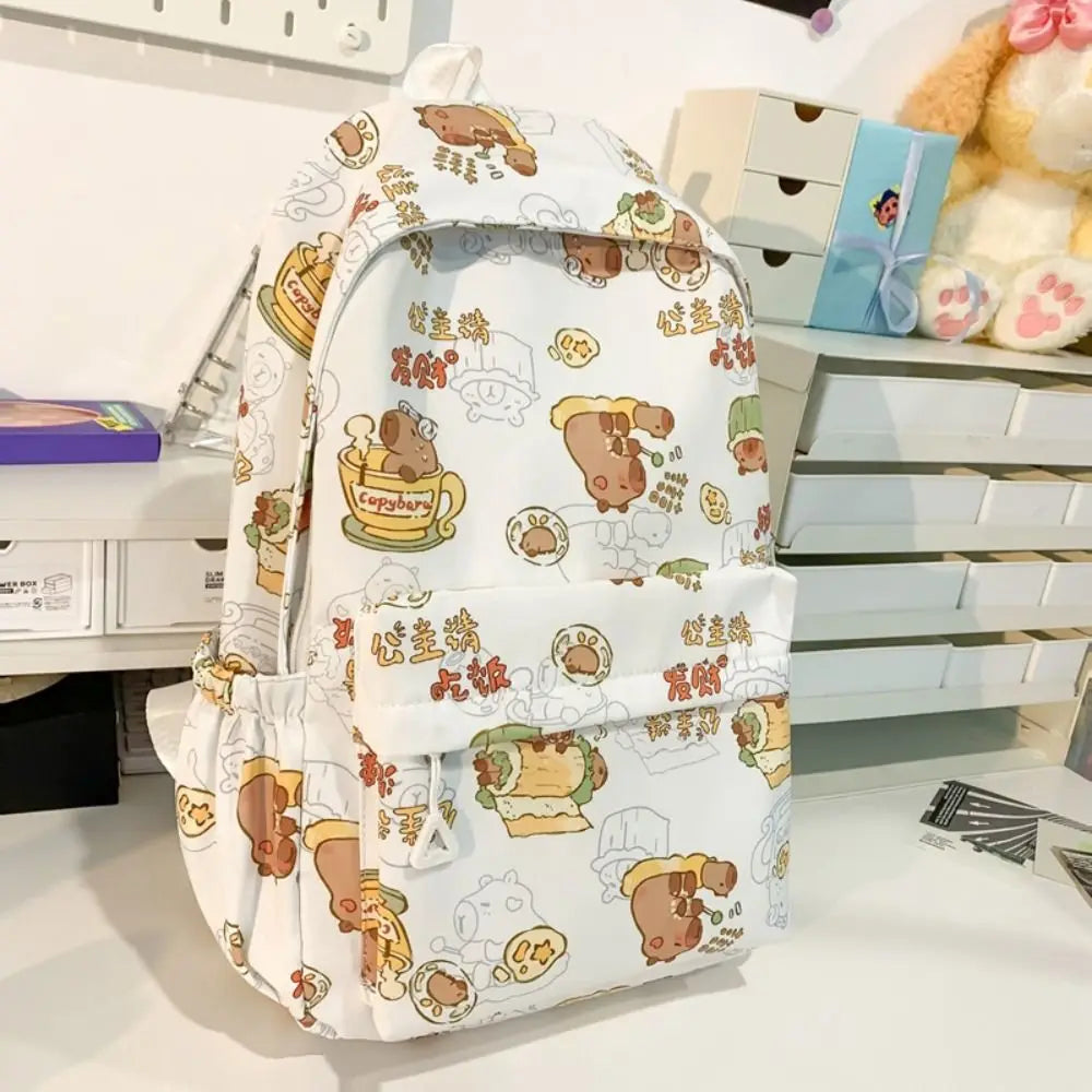 Mochila Kawaii Cartoon Capivara