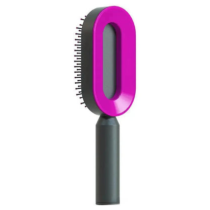 Self Cleaning Hairbrush Women Hair Brush One-key Cleaning Hair Loss Airbag Scalp Massage Comb Anti-Static Hairbrush