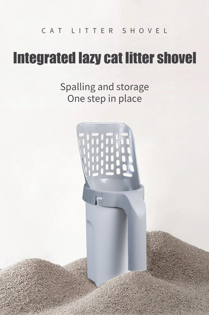 Cat Litter Shovel Self Cleaning Cat Litter Scoop Poop Filter Clean Toilet Garbage Picker Cat Litter Box for Sandbox Cat Supplies