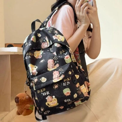 Mochila Kawaii Cartoon Capivara