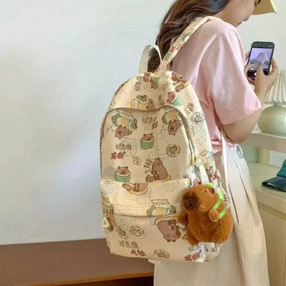 Mochila Kawaii Cartoon Capivara