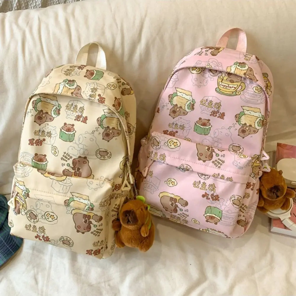 Mochila Kawaii Cartoon Capivara