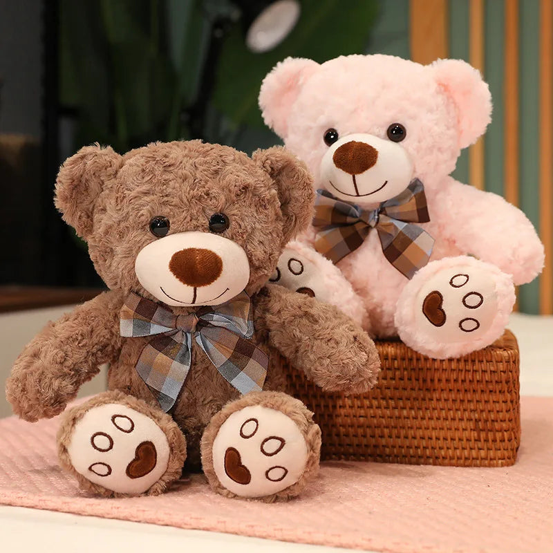 35/50/60CM Cute Classic Teddy Bear Plush Toys Kawaii Bow Tie Bear Plushie Pillow Stuffed Soft Dolls for Kids Girls  Lover Gifts