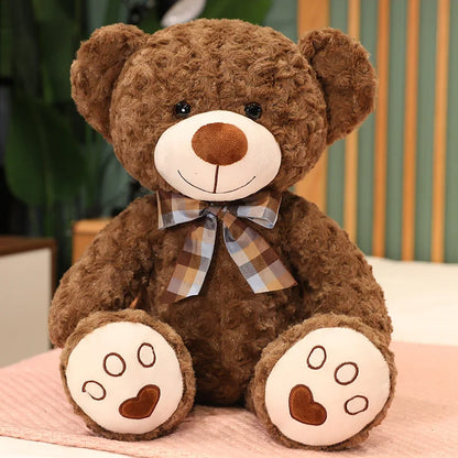 35/50/60CM Cute Classic Teddy Bear Plush Toys Kawaii Bow Tie Bear Plushie Pillow Stuffed Soft Dolls for Kids Girls  Lover Gifts