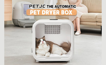 66L Pet Dog Hair Dryer Cat Ultraviolet Sterilization Drying Box Automatically Mute Noise Pet Hair Dryers for Cat Dog Grooming