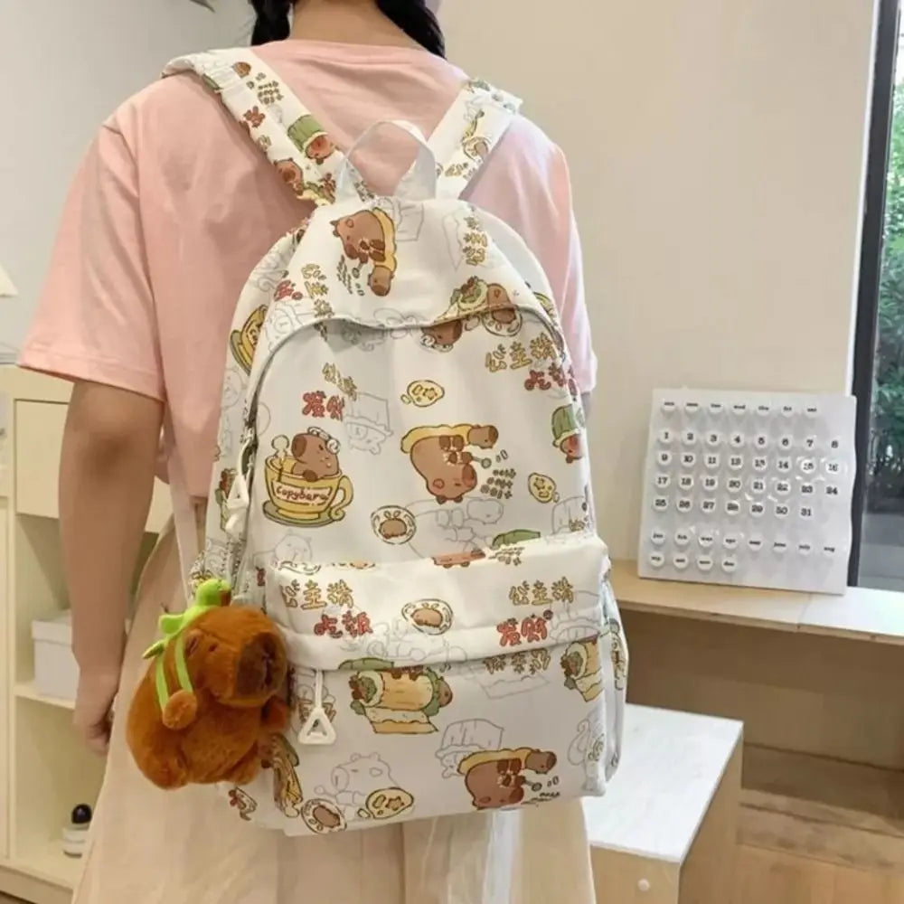 Mochila Kawaii Cartoon Capivara