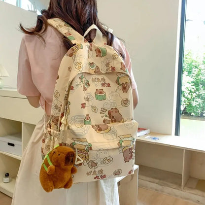 Mochila Kawaii Cartoon Capivara